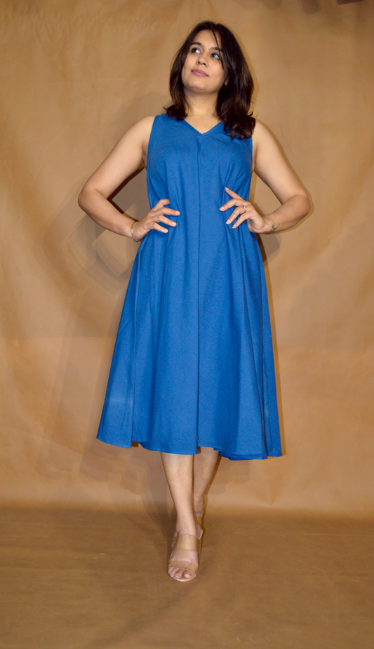 The Cobalt Blue Circular Dress