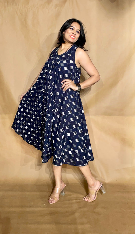 The Midnight Rhythm Circular Dress