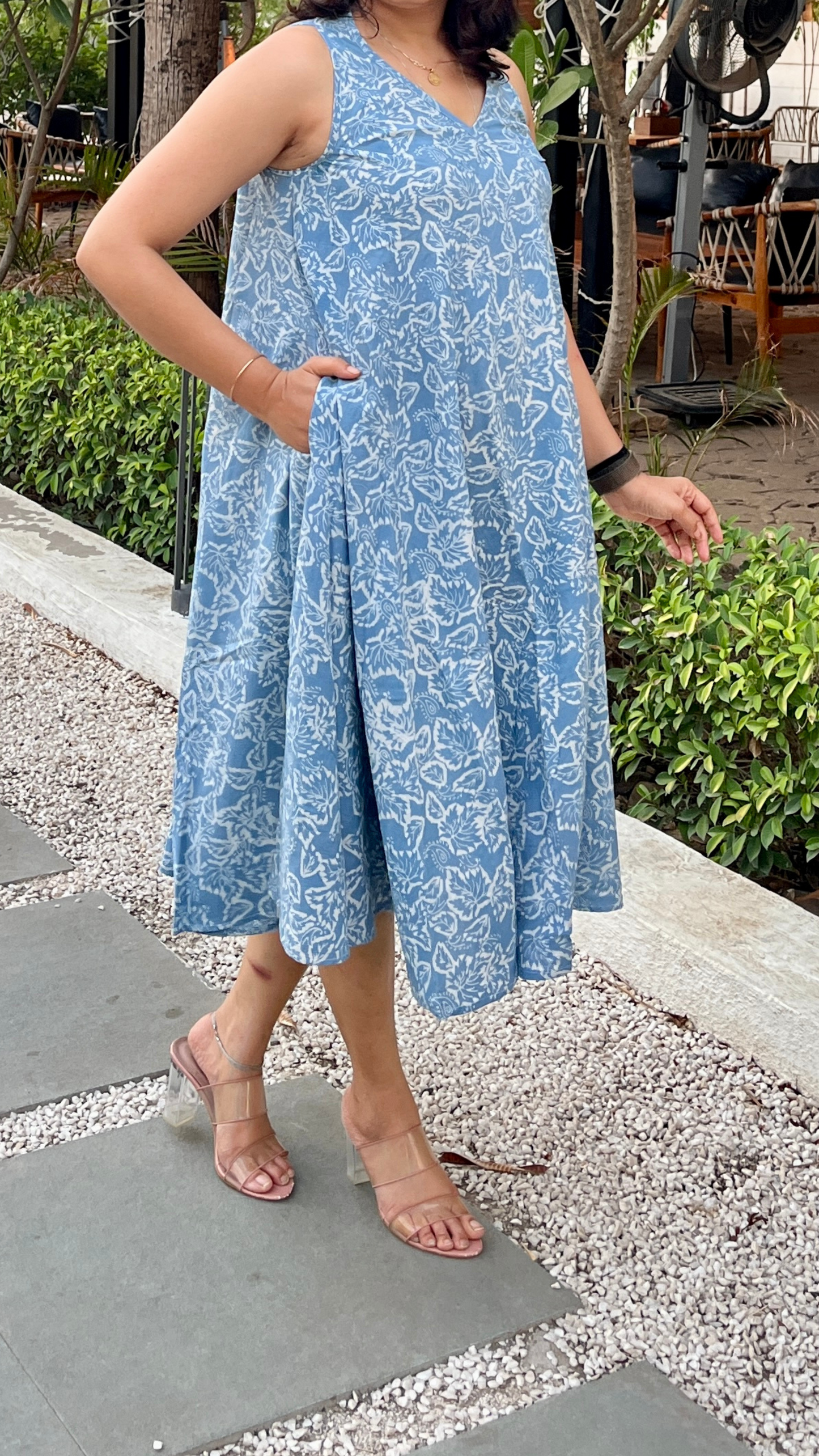 Sunday Skies Circular Dress