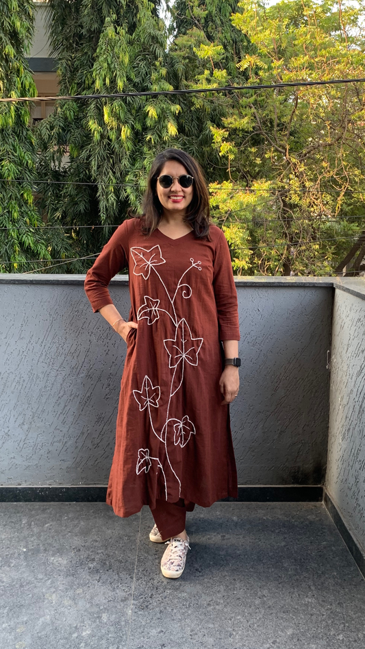 Brown Earth Co-ord Set (Echoes of Winter)