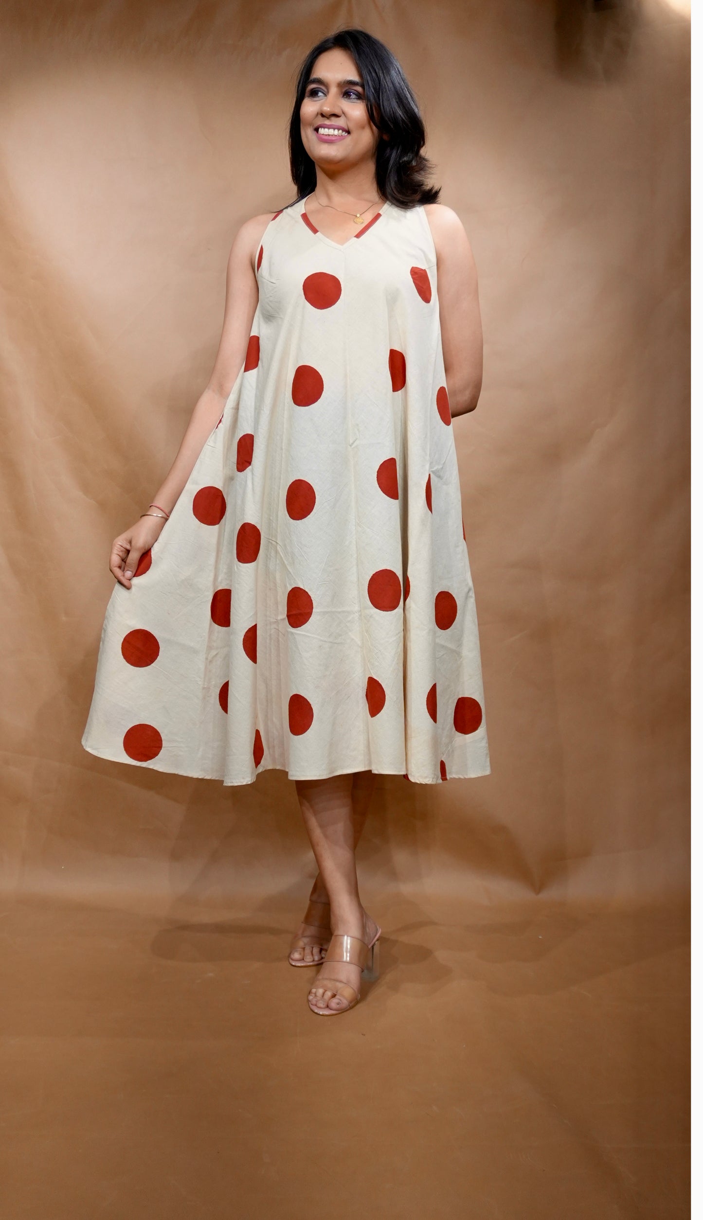 The Vanilla Dot Circular Dress