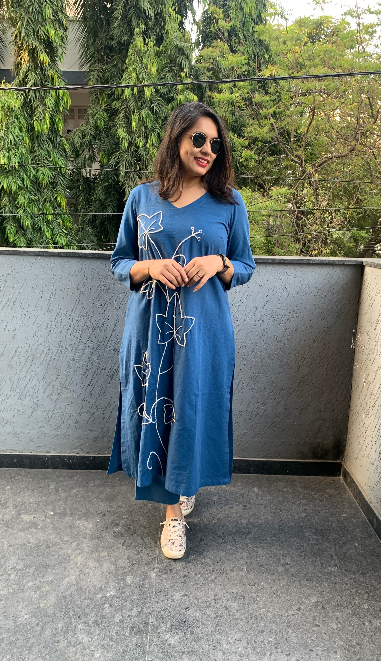 Deep Blue Co-ord Set (Echoes of Winter)