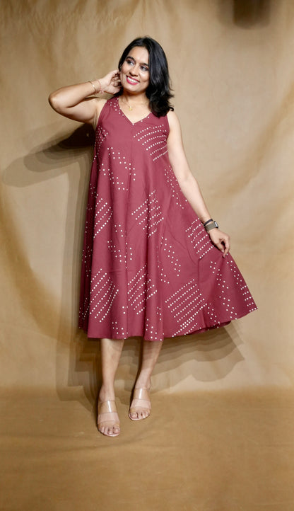The Rosewood Rhythm Circular Dress