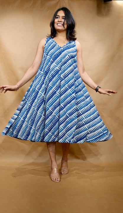 The Tidal Bloom Circular Dress