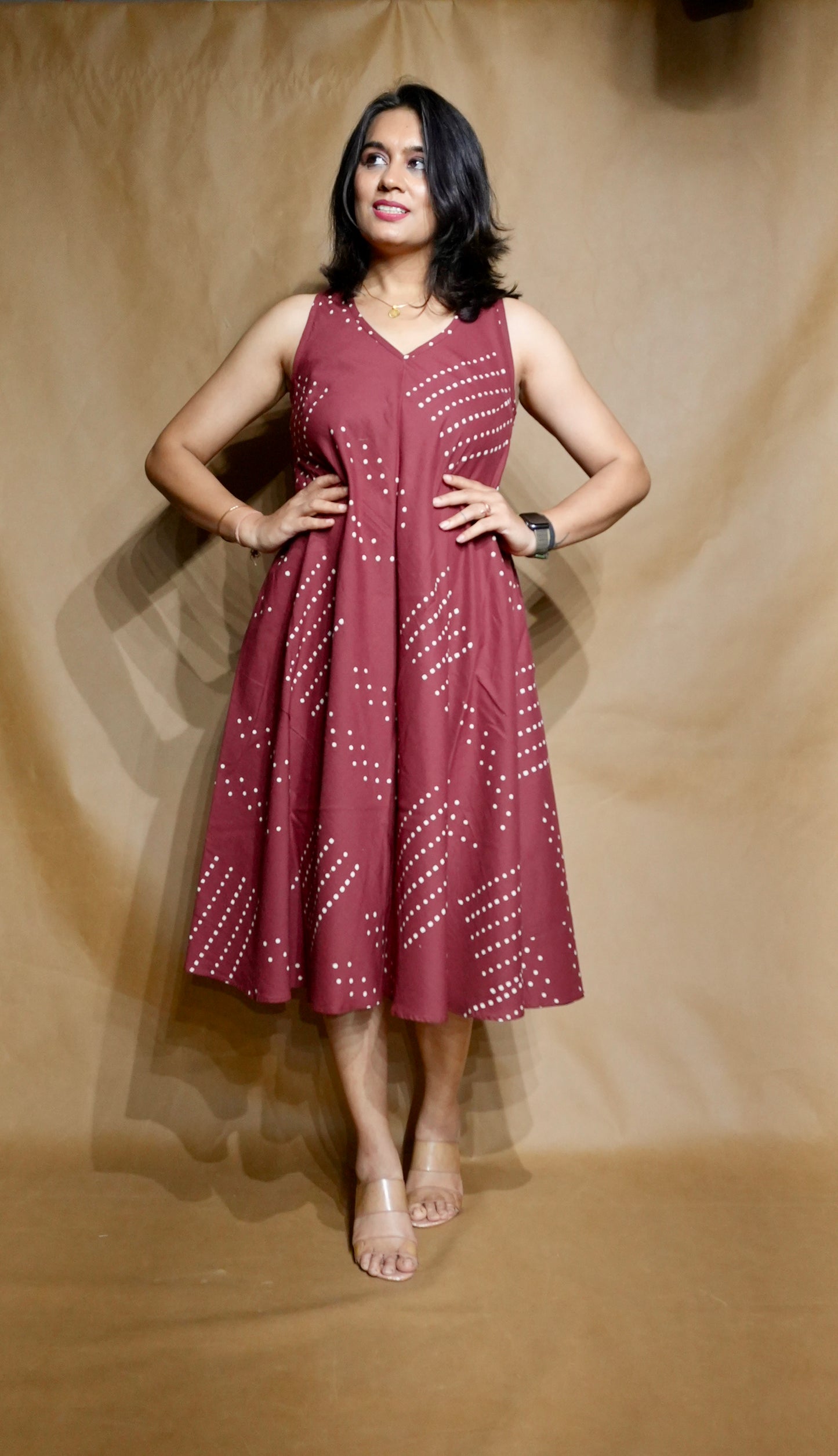 The Rosewood Rhythm Circular Dress