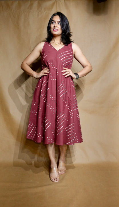 The Rosewood Rhythm Circular Dress