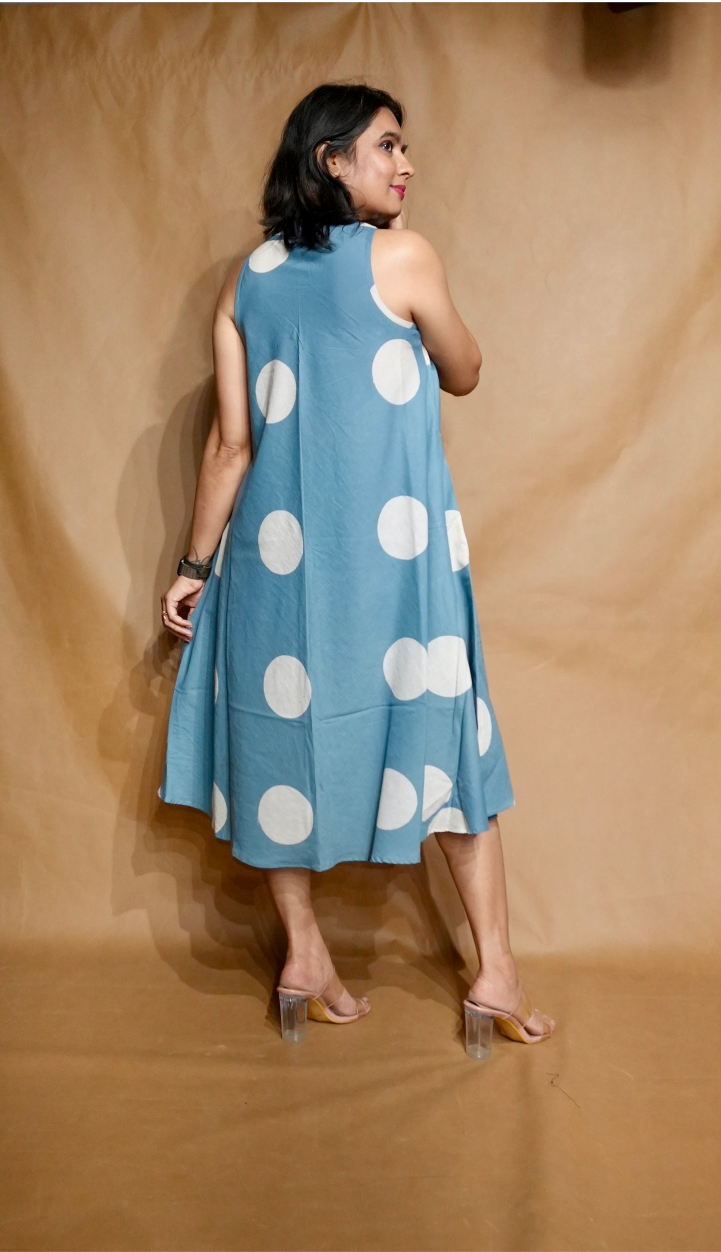 The Sky Dot Circular Dress