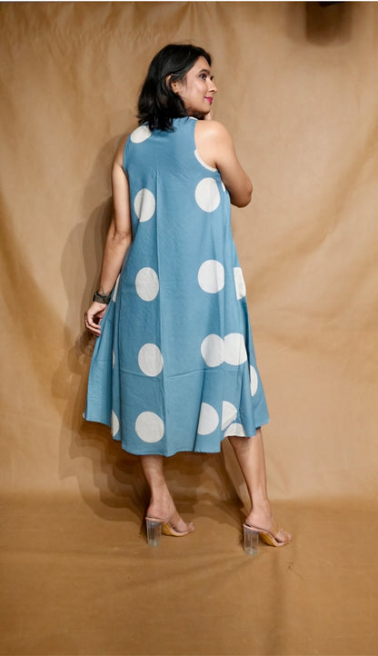 The Sky Dot Circular Dress