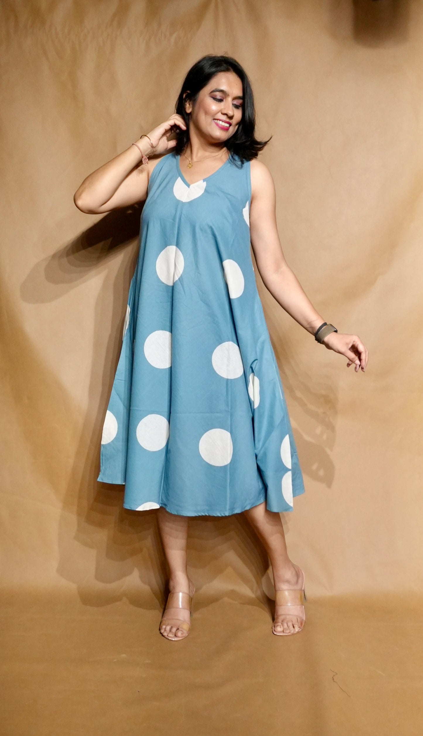 The Sky Dot Circular Dress