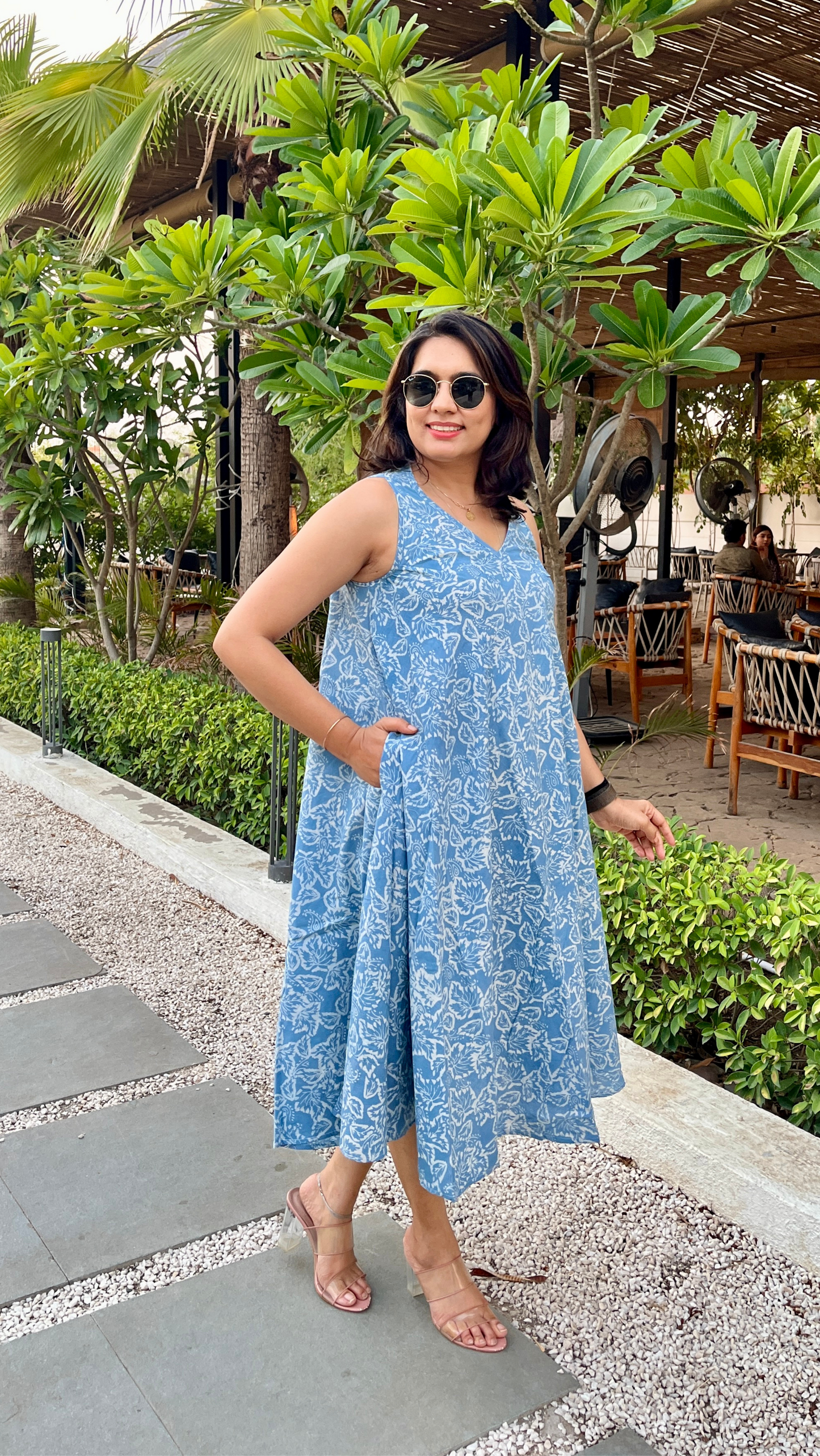 Sunday Skies Circular Dress
