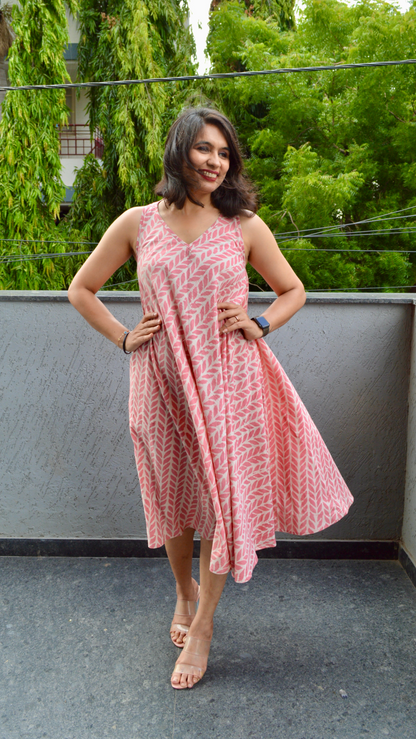 Powder Pink Circular Dress