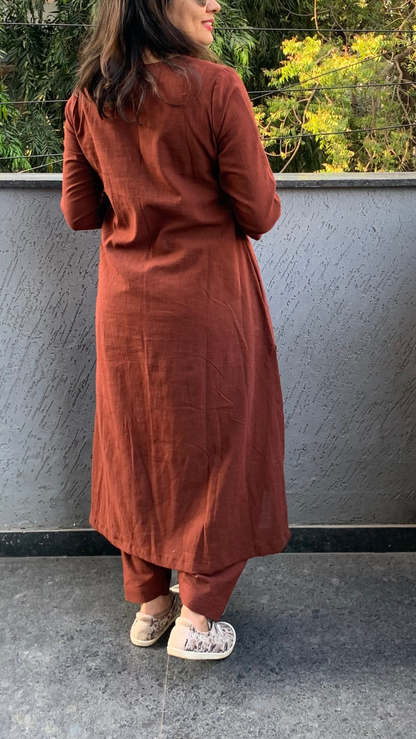 Brown Earth Co-ord Set (Echoes of Winter)