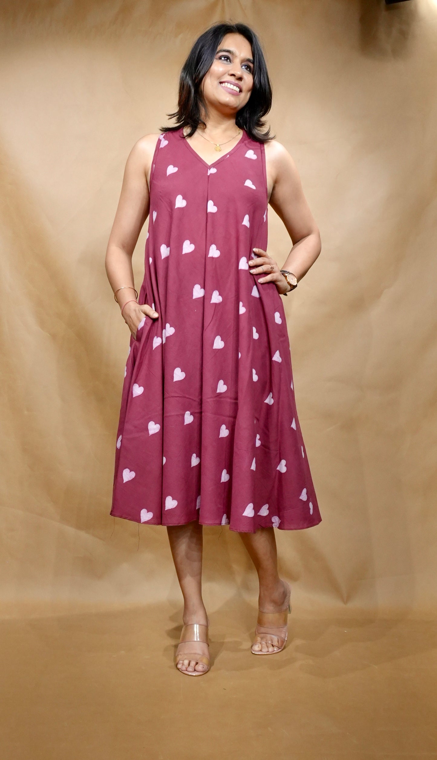 The Blush Hearts Circular Dress