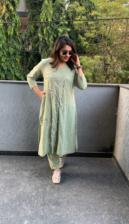 Sage Green Co-ord Set (Echoes of Winter)