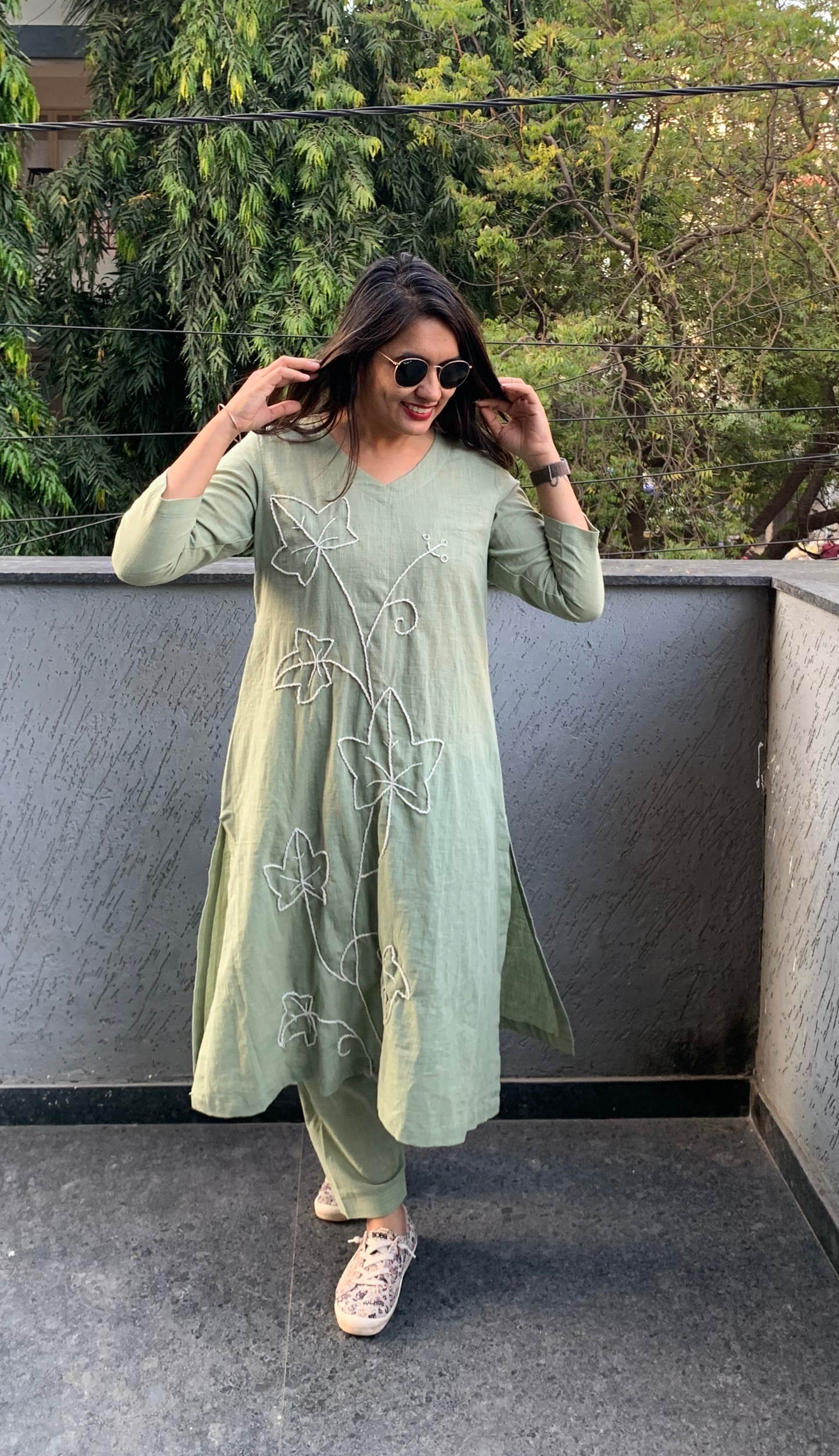 Sage Green Co-ord Set (Echoes of Winter)