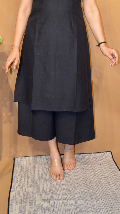 The All Time Black Culottes Set