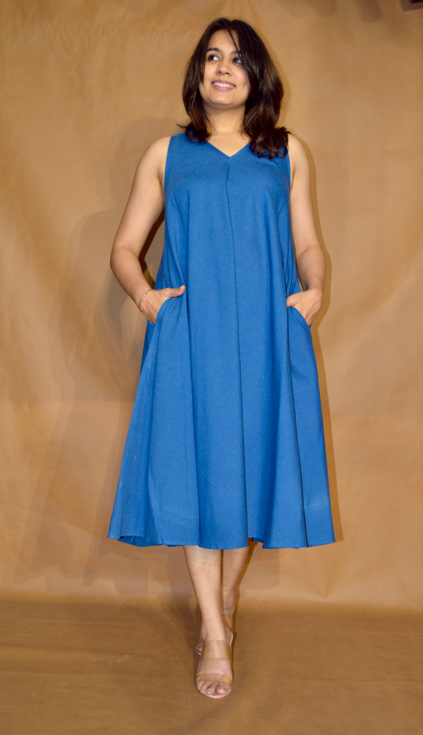 The Cobalt Blue Circular Dress