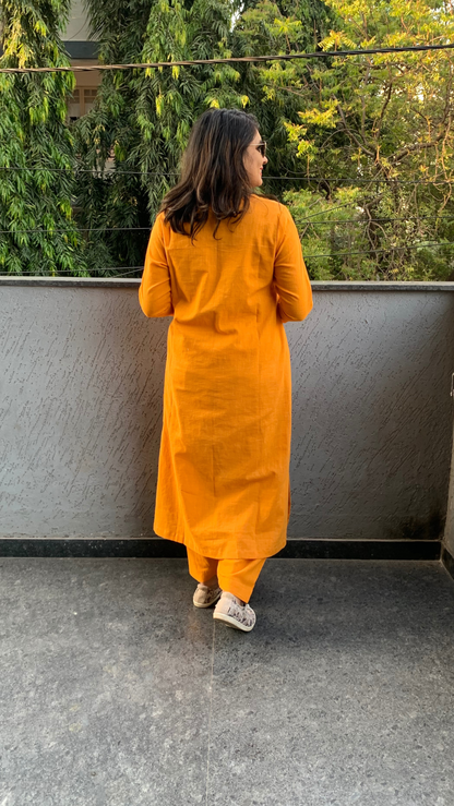 Saffron Bloom Co-ord Set (Echoes of Winter)