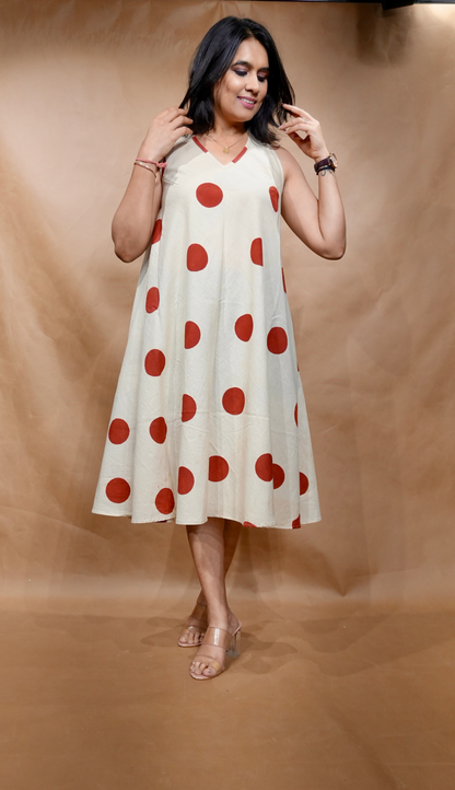 The Vanilla Dot Circular Dress