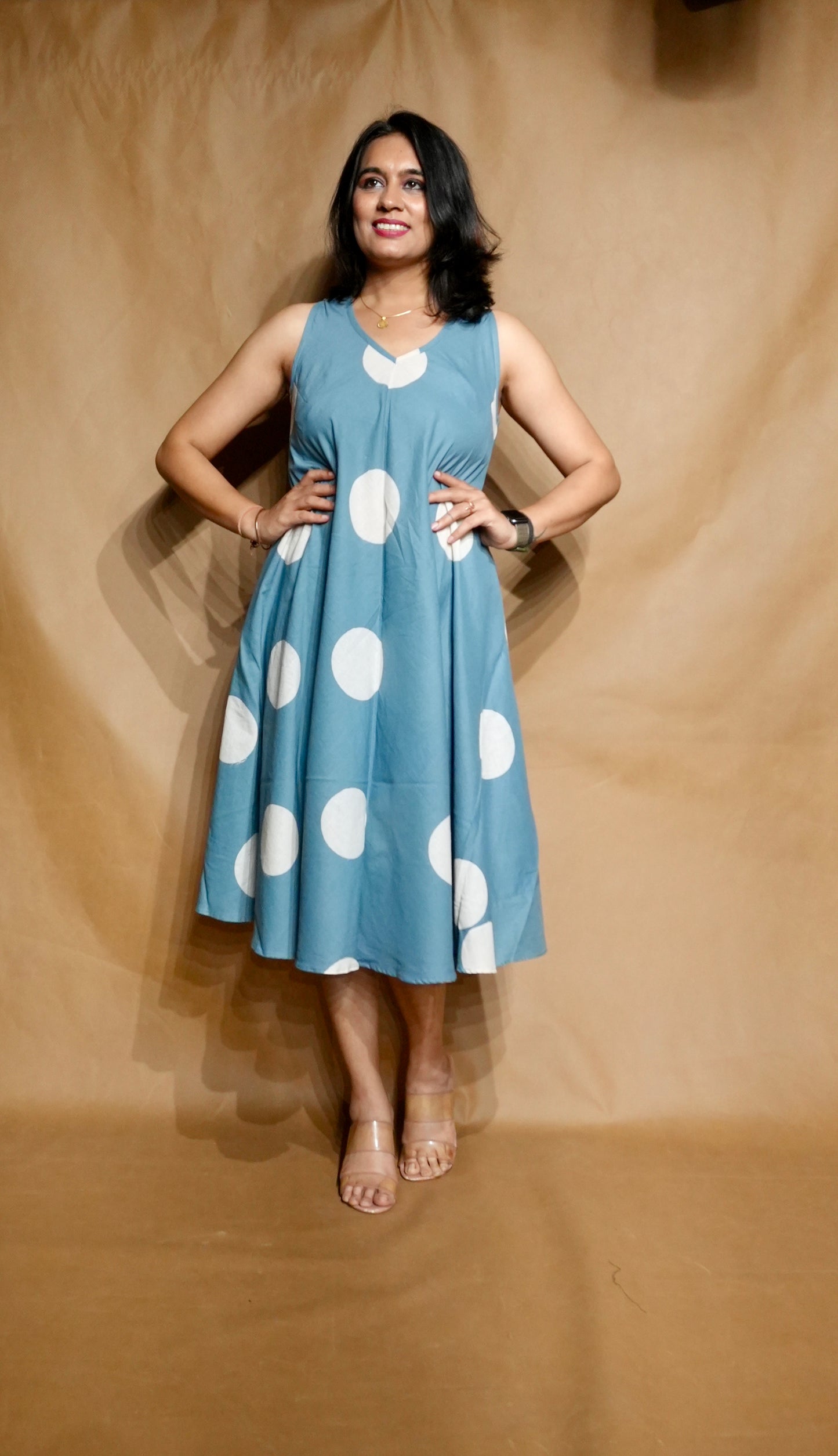 The Sky Dot Circular Dress