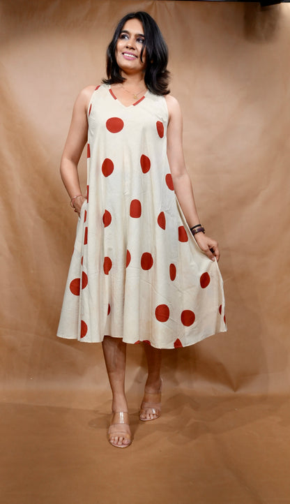 The Vanilla Dot Circular Dress