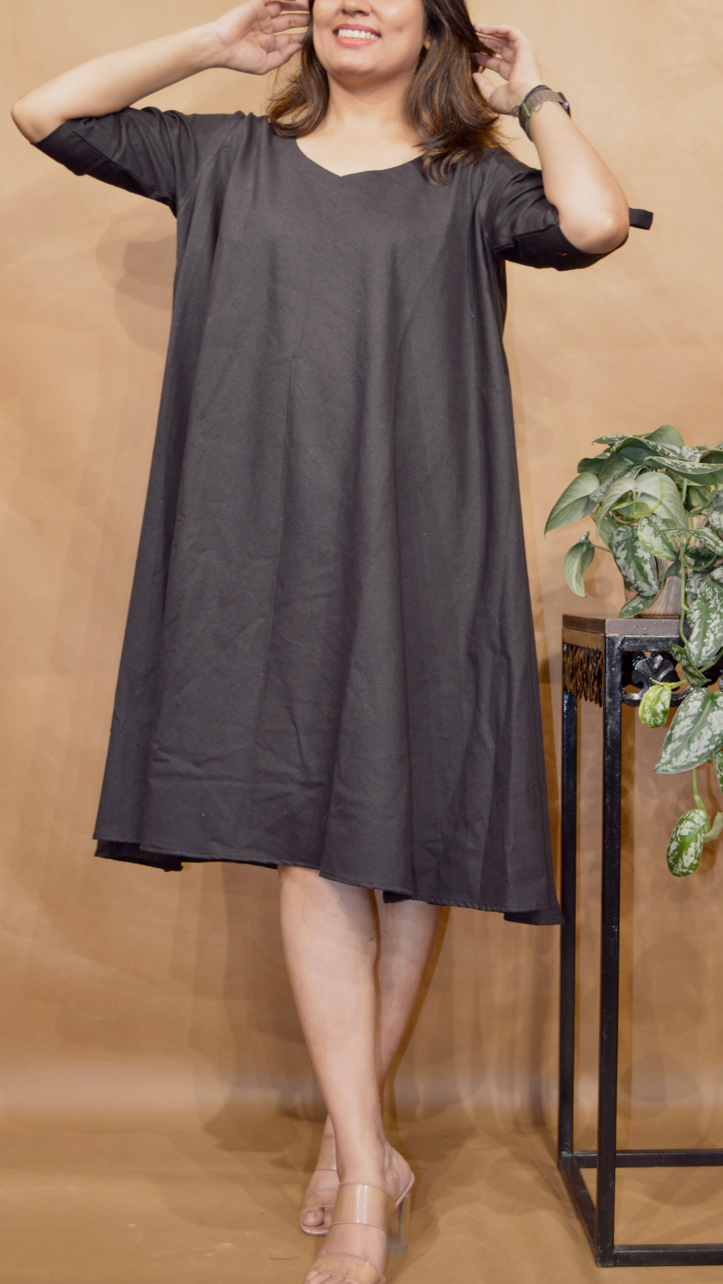 The Noir Dusk Tent Dress