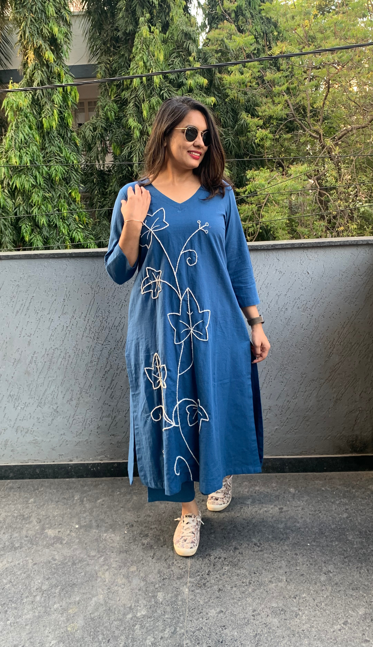 Deep Blue Co-ord Set (Echoes of Winter)