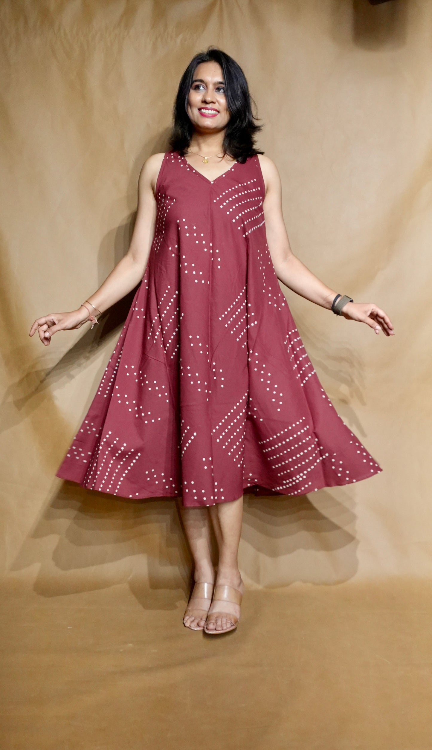The Rosewood Rhythm Circular Dress