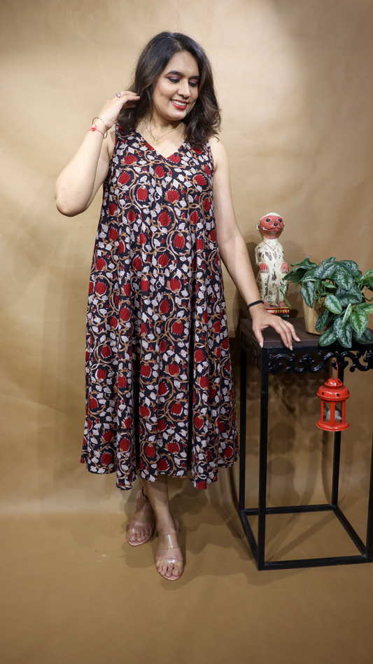 The Rouge Kalamkari Circular Dress