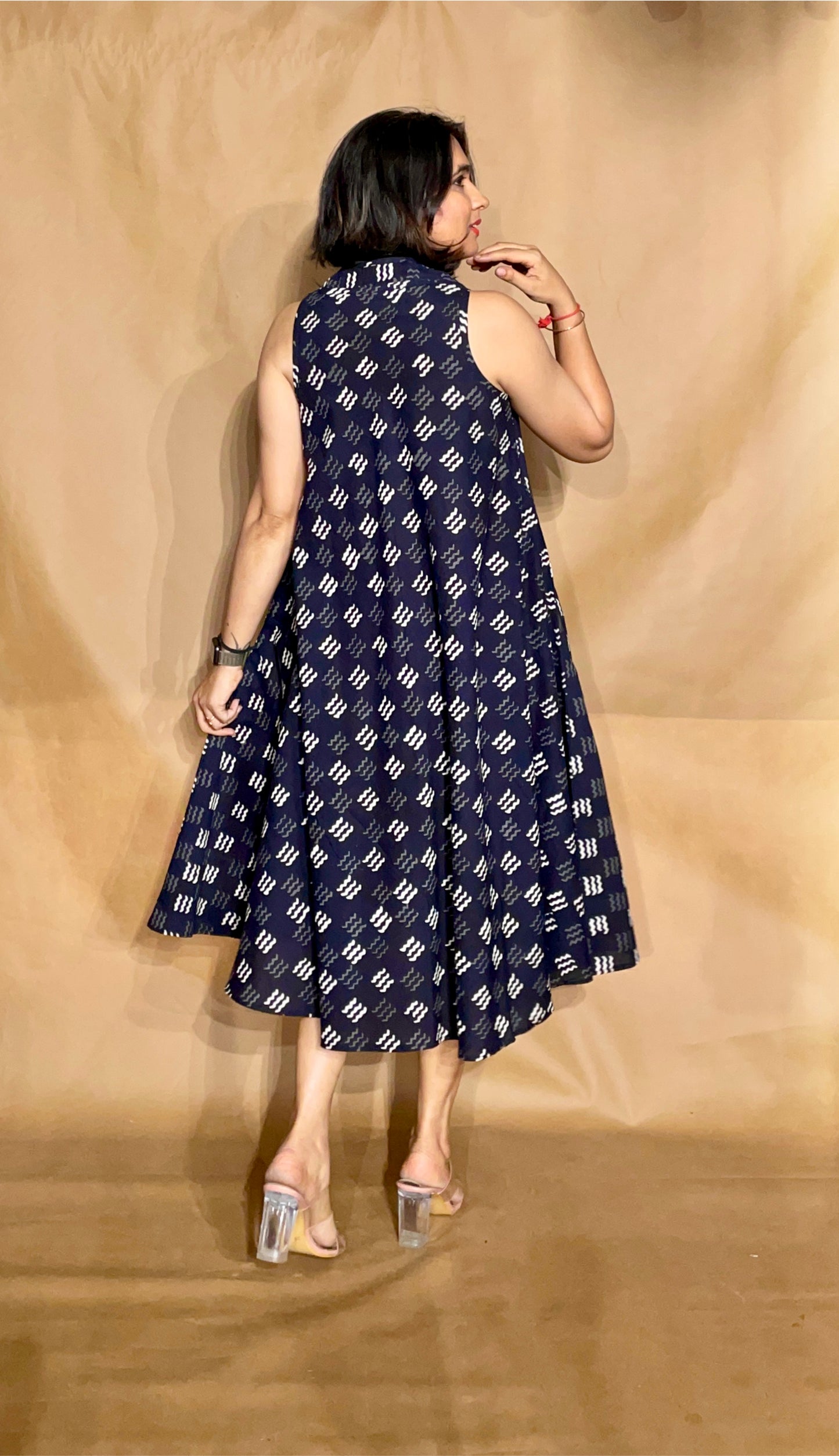 The Midnight Rhythm Circular Dress