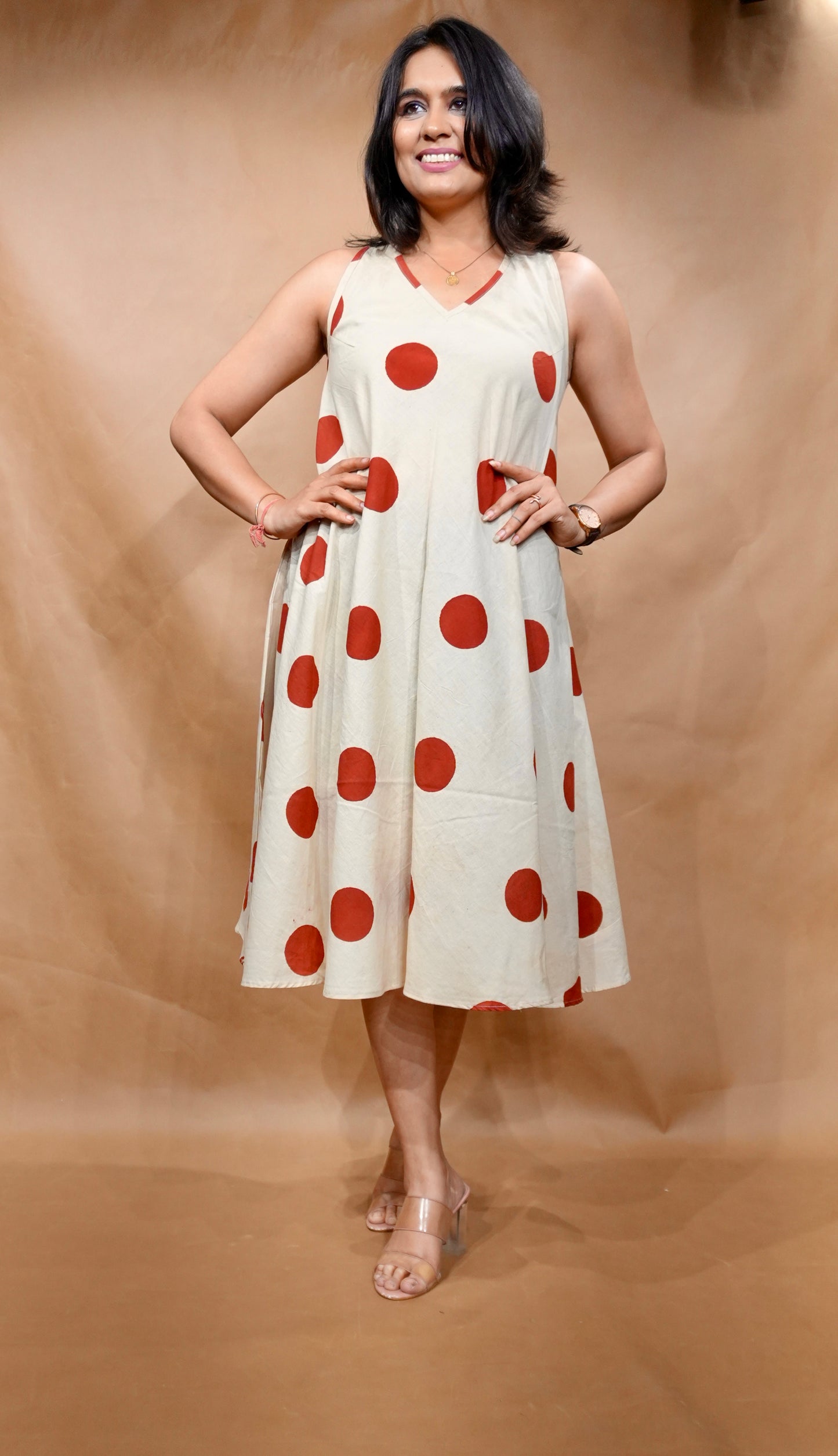 The Vanilla Dot Circular Dress