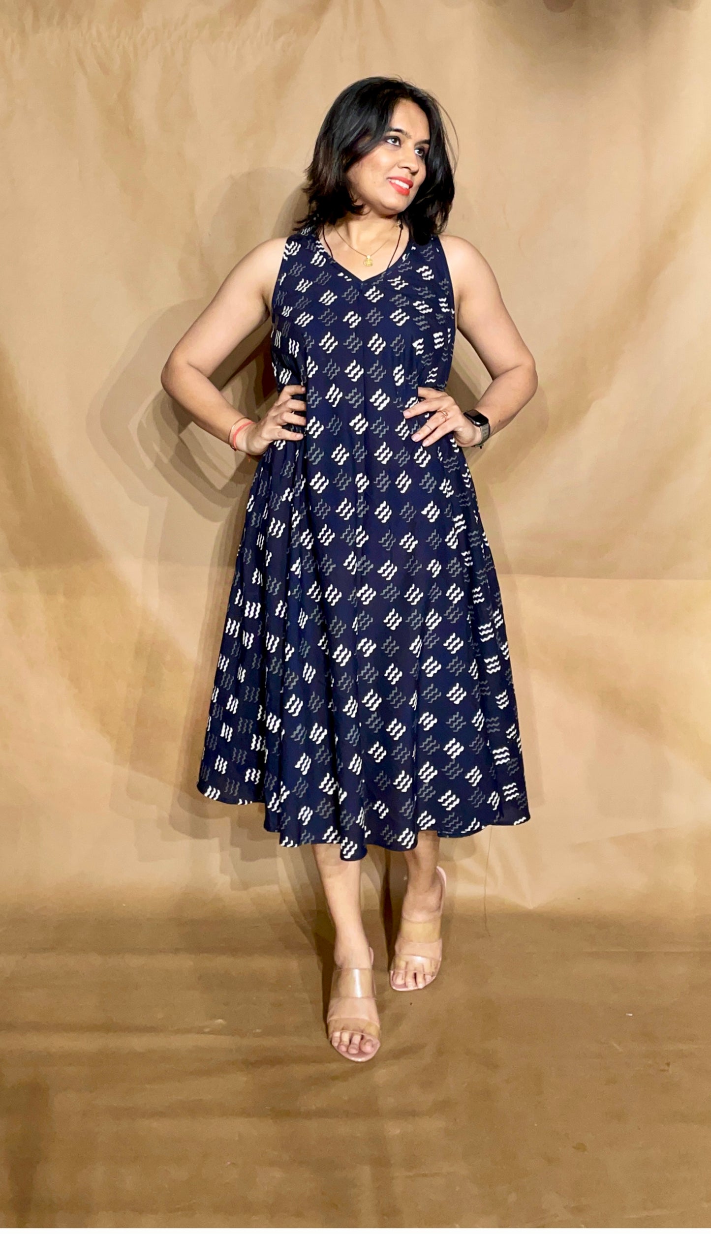 The Midnight Rhythm Circular Dress