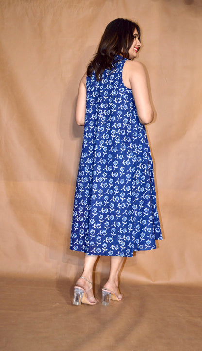 The Indigo Meadow Circular Dress