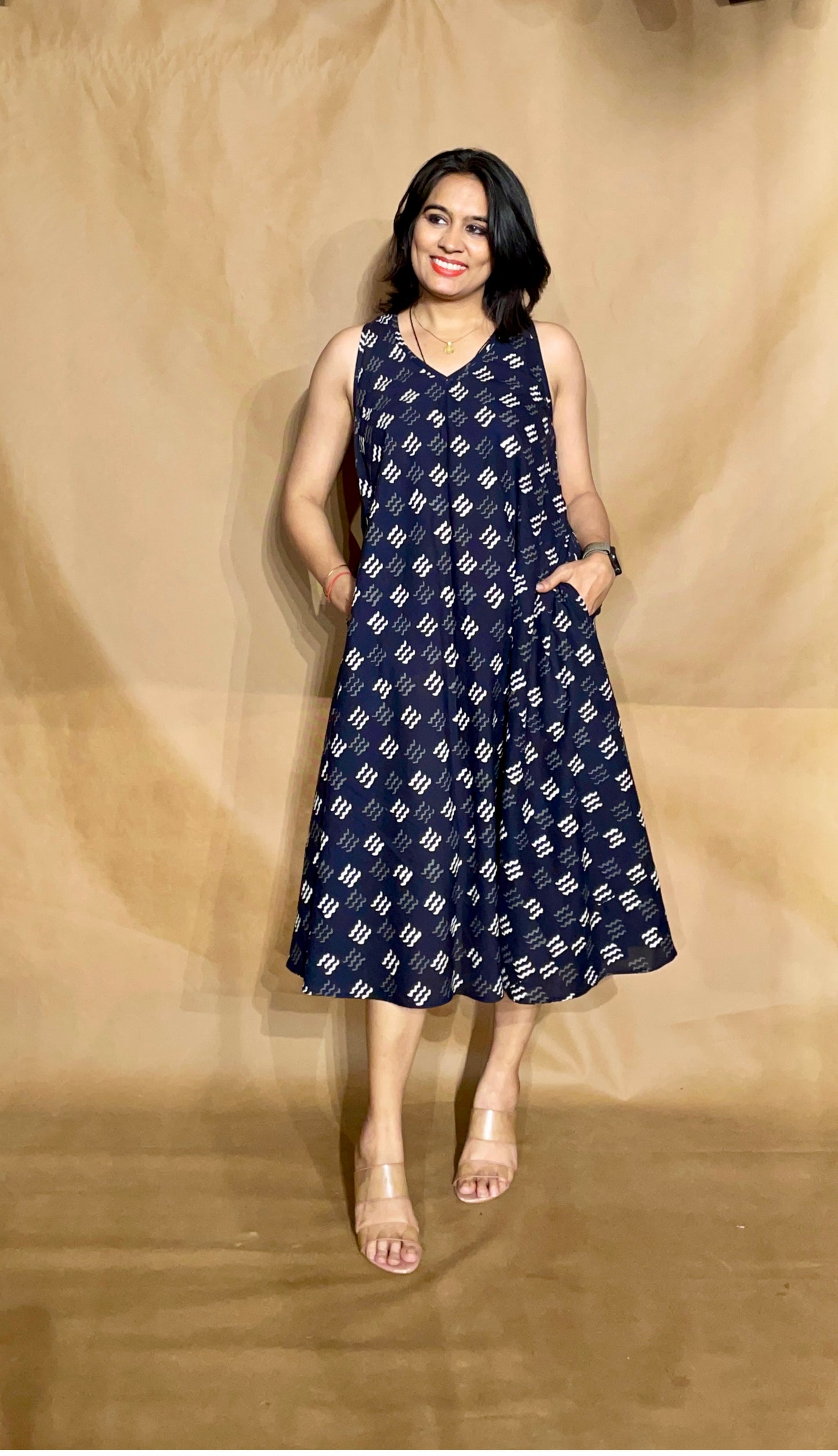 The Midnight Rhythm Circular Dress