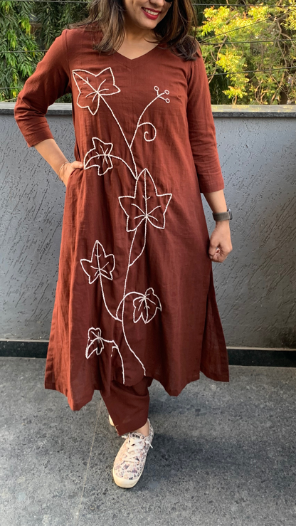 Brown Earth Co-ord Set (Echoes of Winter)