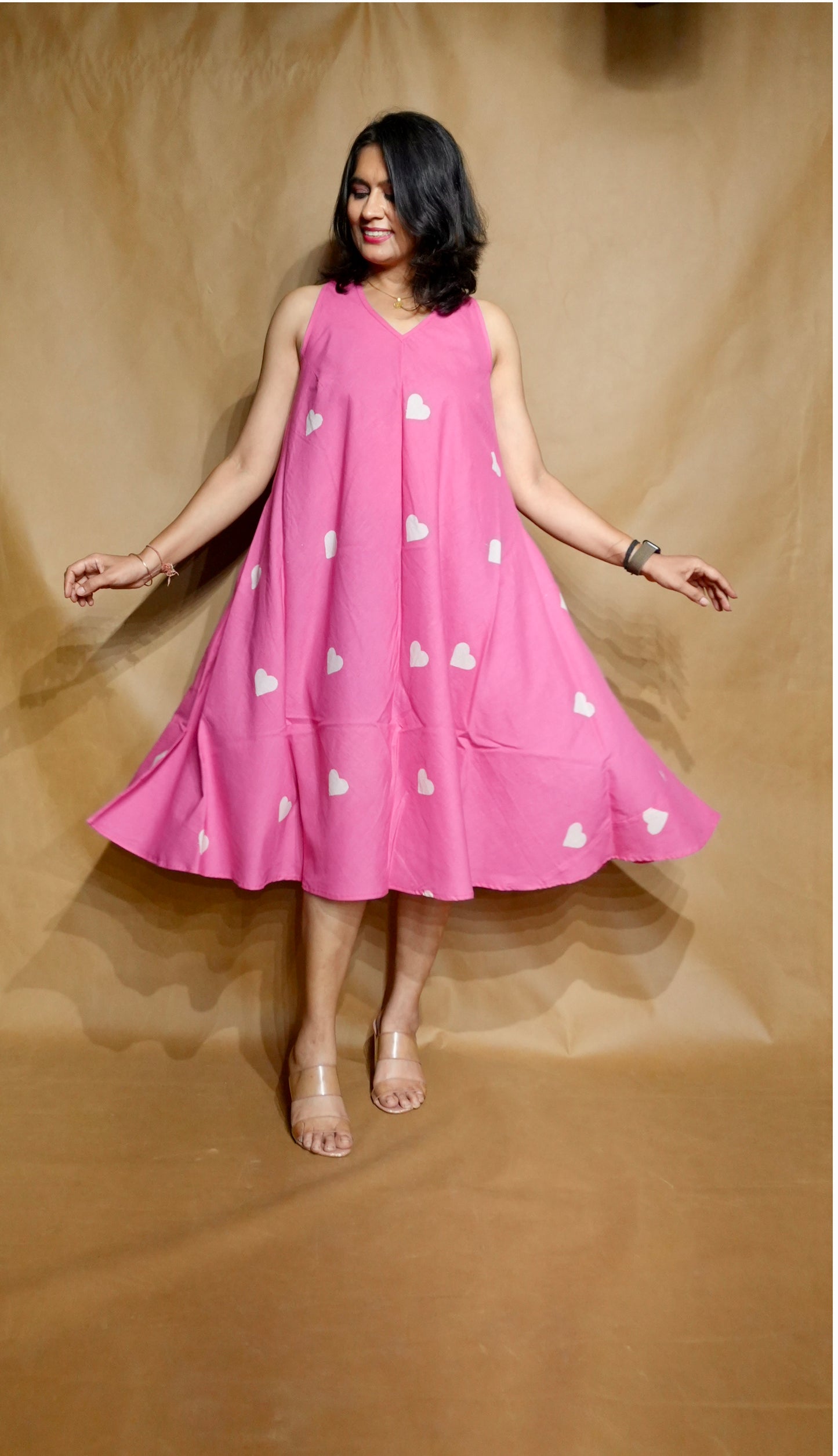 The Bubblegum Hearts Circular Dress