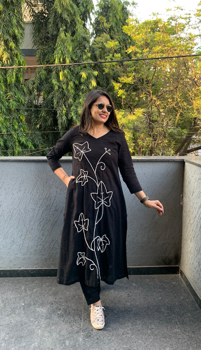 Classic Black Co-ord Set (Echoes of Winter)