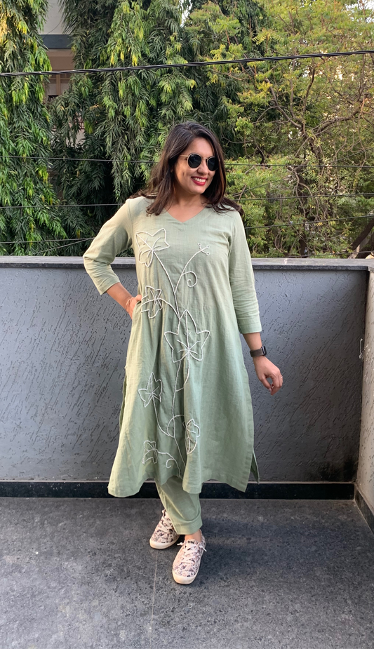 Sage Green Co-ord Set (Echoes of Winter)