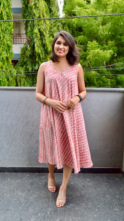 Powder Pink Circular Dress