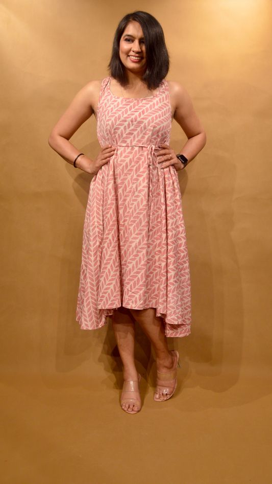 Powder Pink Circular Dress