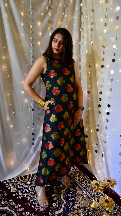 The Amaira Black and Red Cocktail Dress