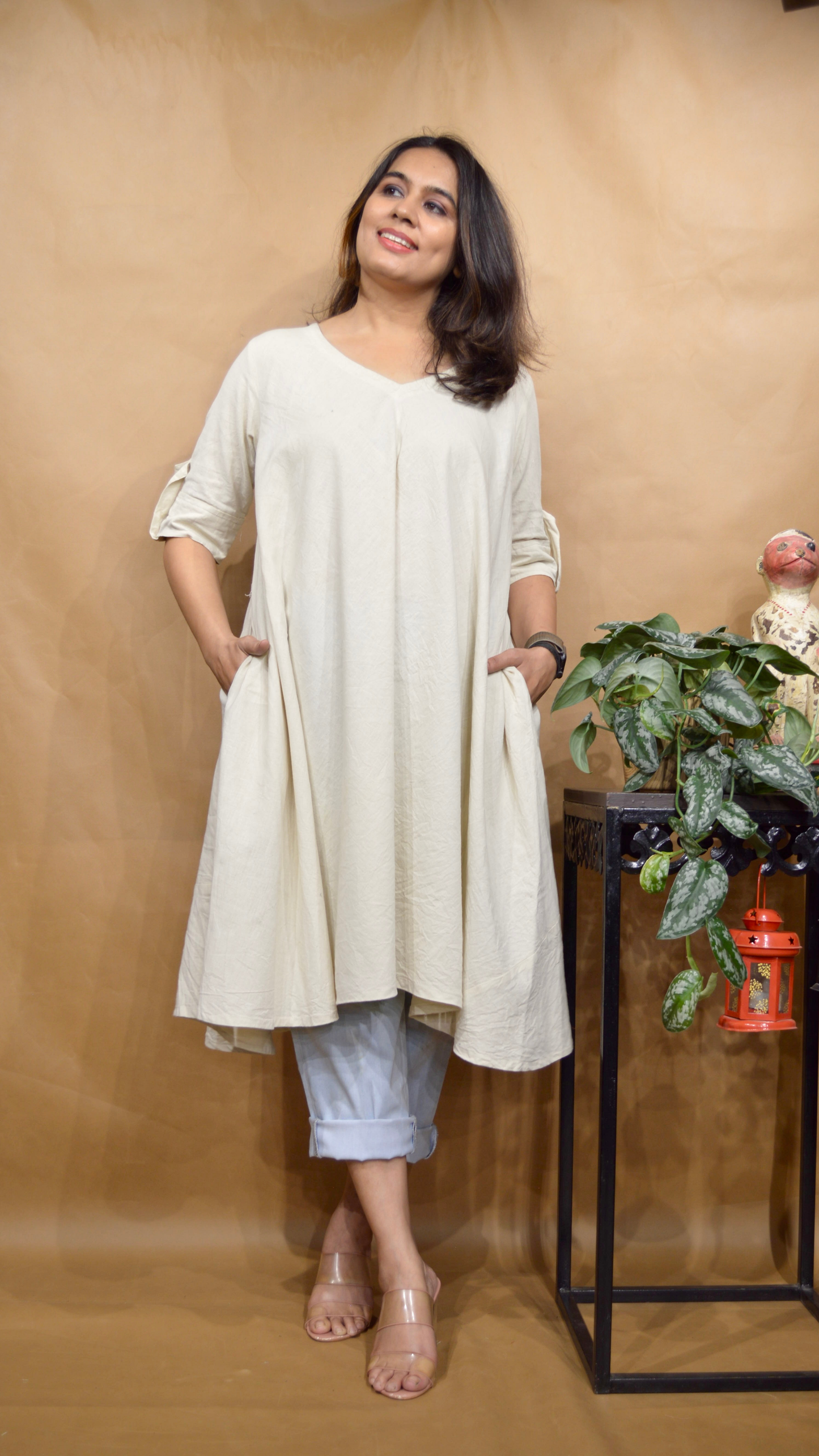 The Ivory Mist Tent Dress