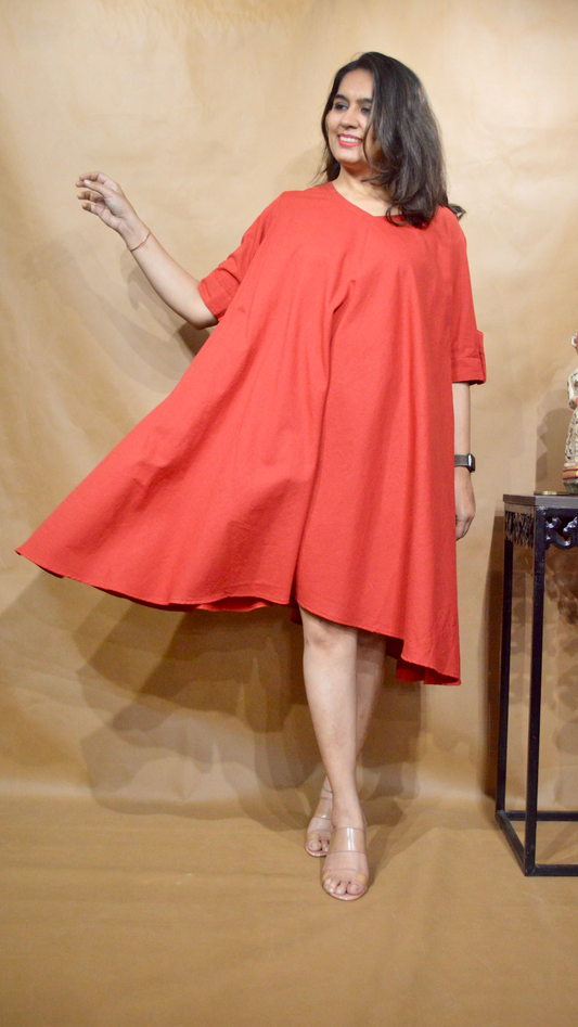 The Ember Haze Tent Dress