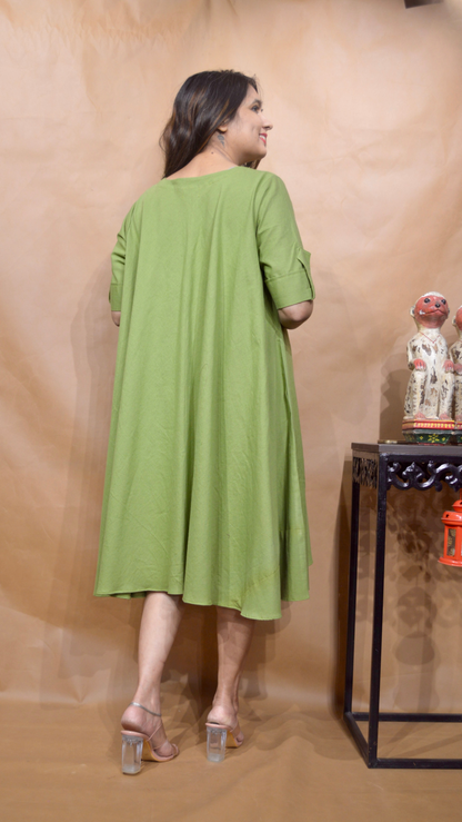 The Pistachio Veil Tent Dress