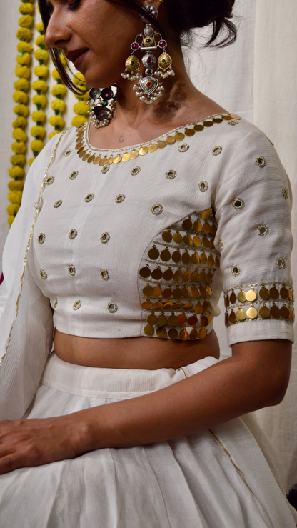 Swarna Shvet Choli Set