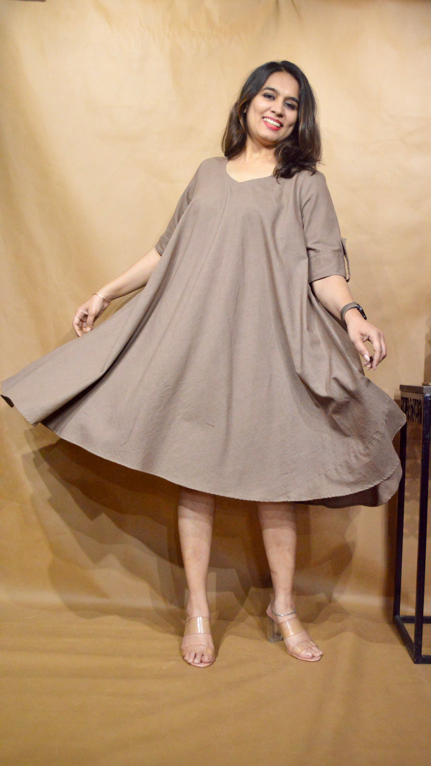 The Cocoa Dusk Tent Dress