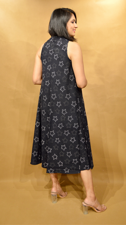 Black Sitara Circular Dress