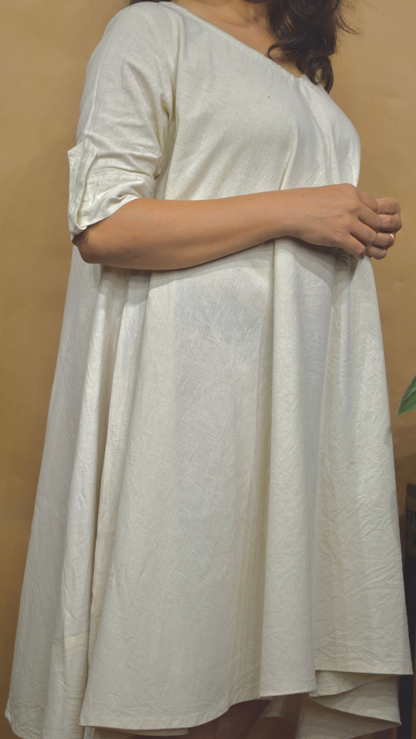 The Ivory Mist Tent Dress