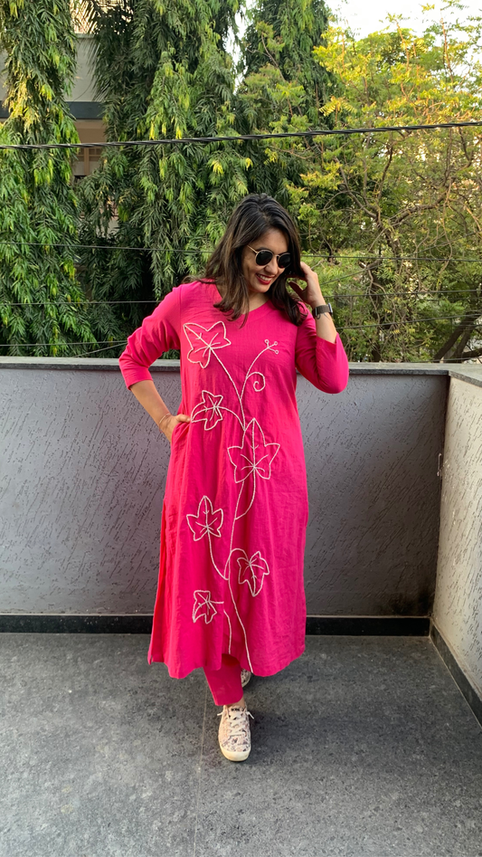 Pink Petal  Co-ord Set (Echoes of Winter)