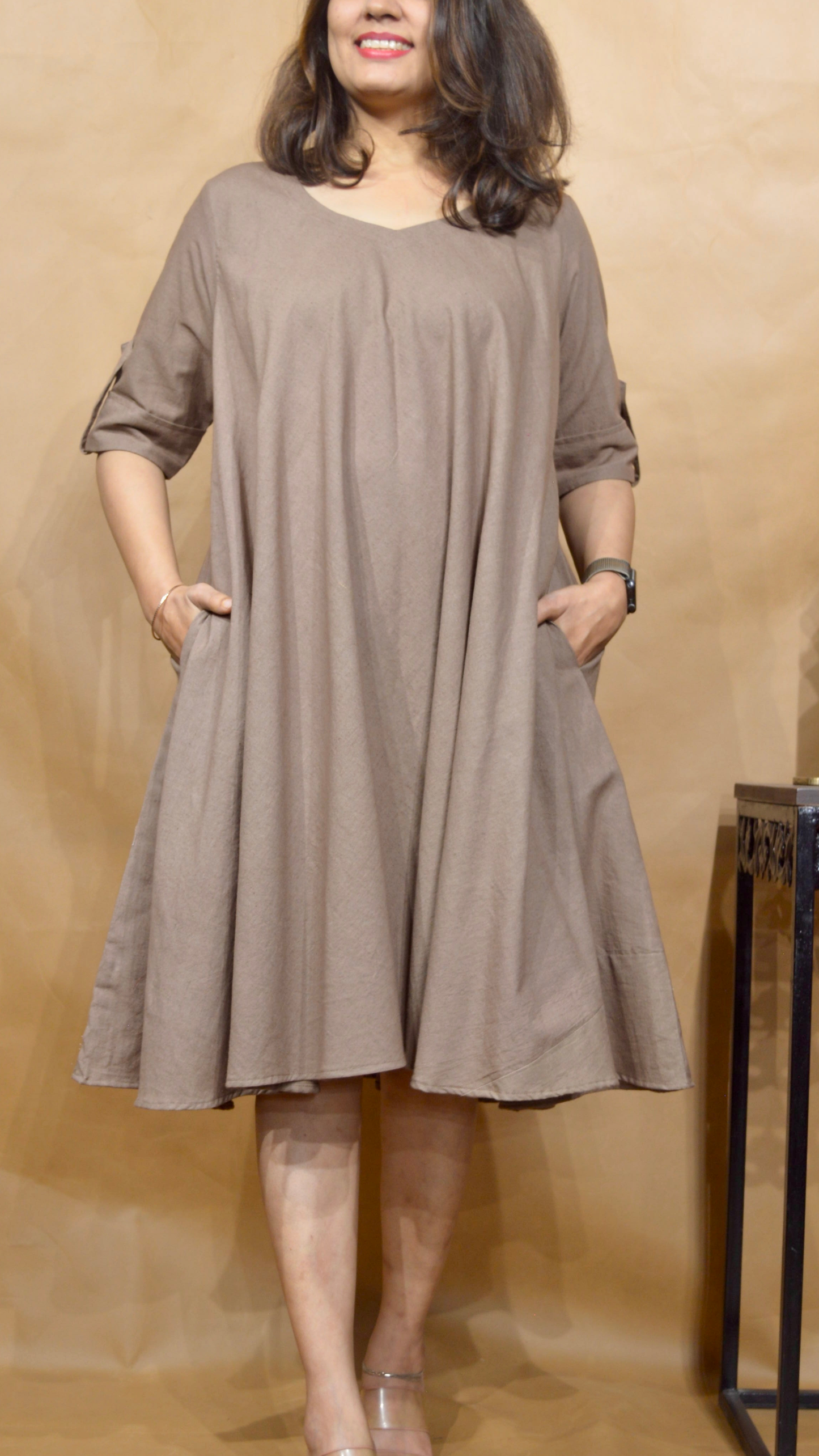 The Cocoa Dusk Tent Dress